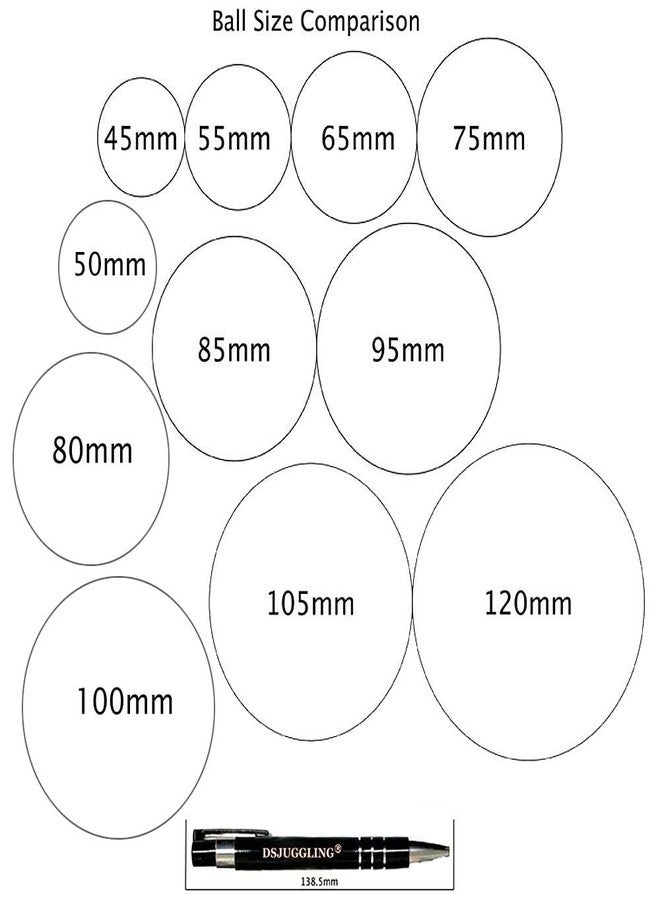 DSJUGGLING Small Size 65mm Clear Acrylic Contact Juggling Ball for Beginners & Transparent Practice Juggling Ball Great for Small Hands and Multiple Balls Contact Juggling (appx. 2.55 inch) - Image 5